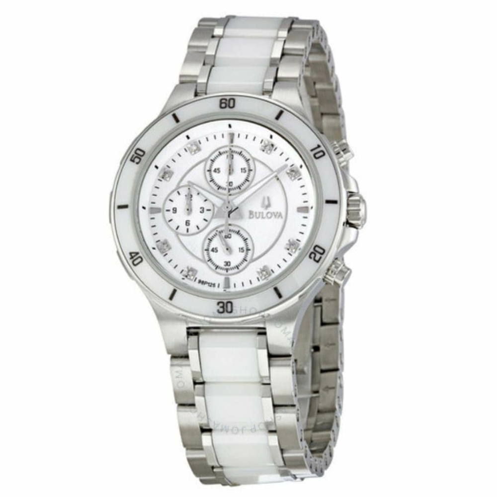 Bulova Diamond Chronograph Ladies Watch. Used